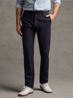 Rhone Navy Blue Commuter Pants Mens Straight Leg Performance Trousers